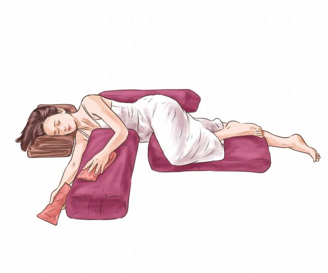 側躺預設值式 Side lying Default pose