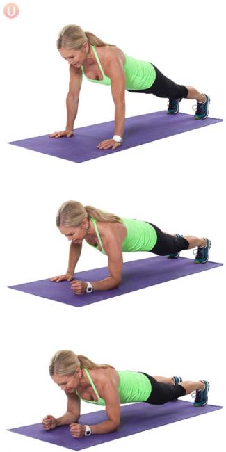 棒式伏地挺身 Crawl plank