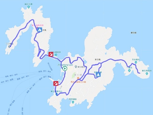 東引越野賽16K路線規劃