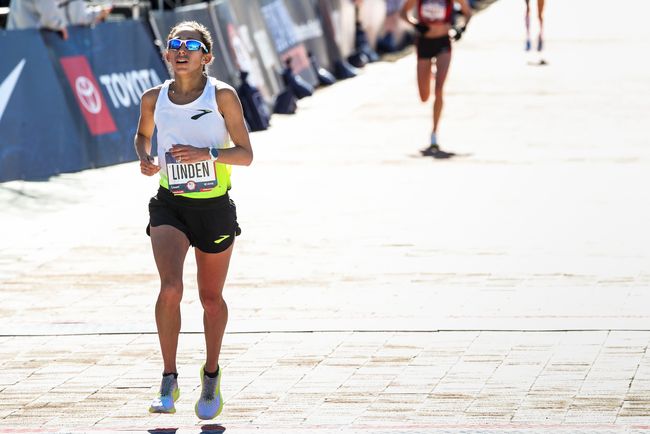 Desiree Linden 在2020年美國奧林匹克隊選拔賽