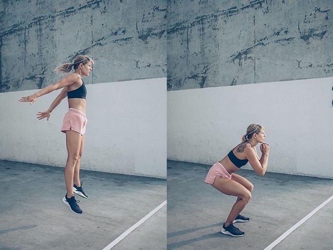 深蹲跳 SQUAT JUMPS
