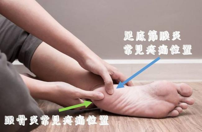足底筋膜炎與跟骨炎的差異