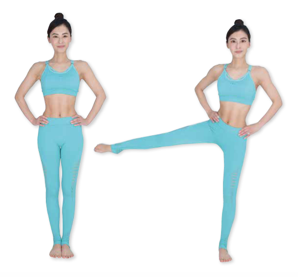 站姿側抬腿 Standing side leg lift