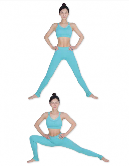 側弓箭步 Side lunge