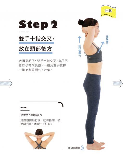 拉伸腹肌第二步