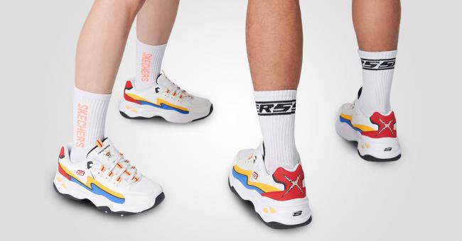 SKECHERS x ONE PIECE D’LITES 4.0魯夫限定款