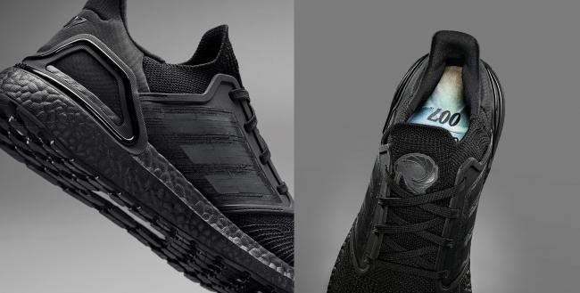 adidas X James Bond 主打配色鞋墊上的「Q」呼應電影中發明精密裝置的 Q 博士