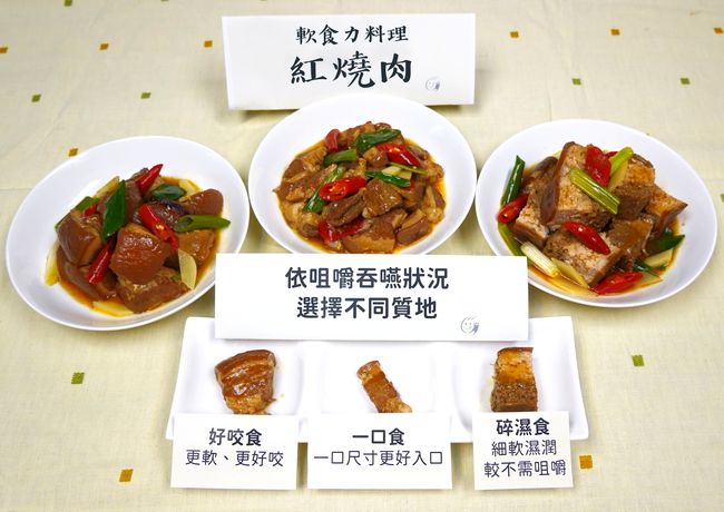 依照咀嚼吞嚥狀態選擇不同質地料理