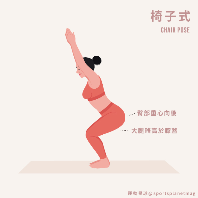 椅子式 Chair Pose