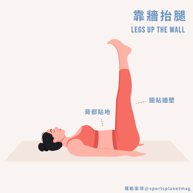 靠牆抬腿