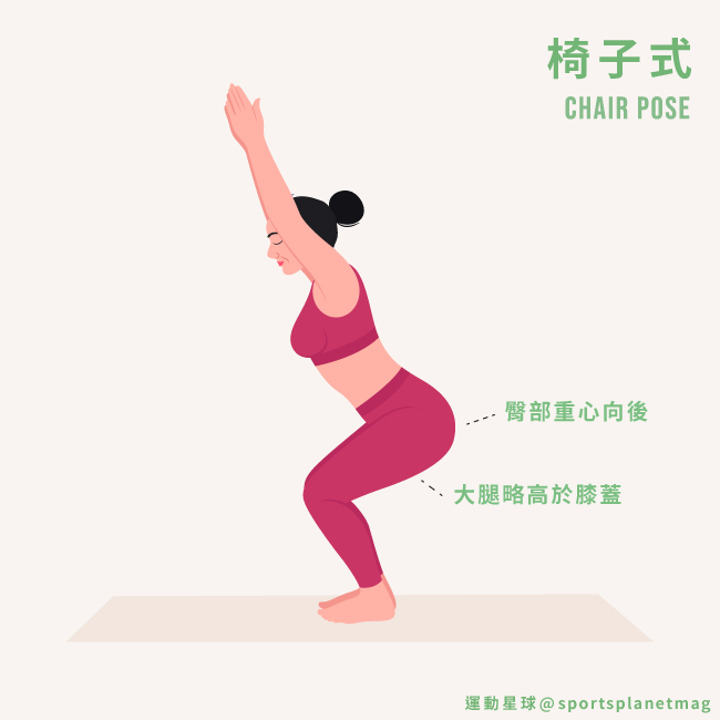 椅子式 Chair Pose