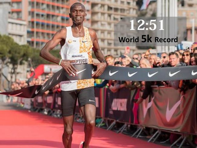 Joshua Cheptegei打破5K世界紀錄