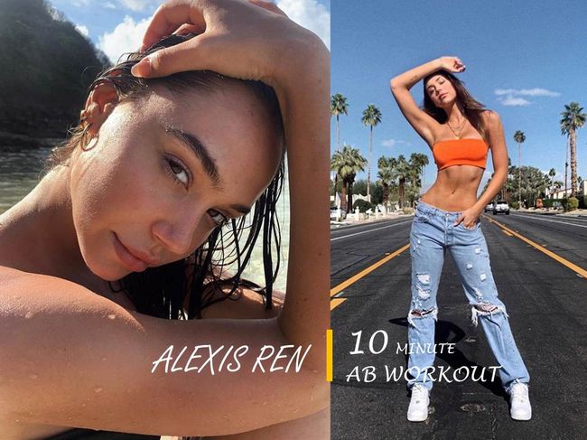Alexis Ren的10分鐘腹肌訓練