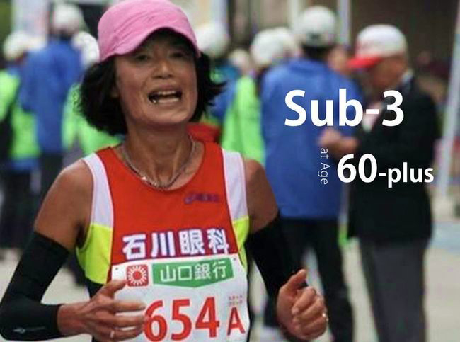 弓削田真理子月跑量700K、全馬Sub 3