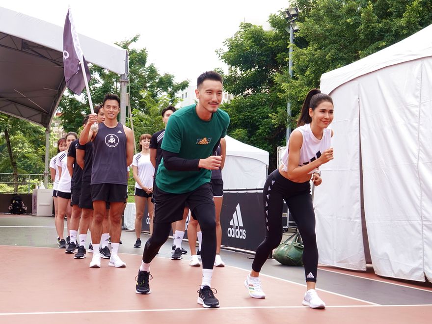 雷理莎王陽明穿台北馬限定跑鞋試跑adidas跑翻台北12條路線