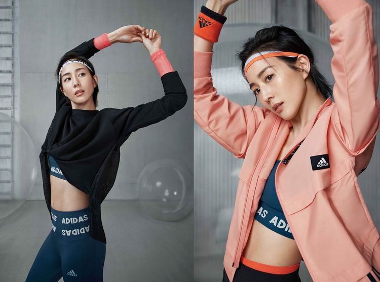 張鈞甯穿上adidas早春女子運動系列