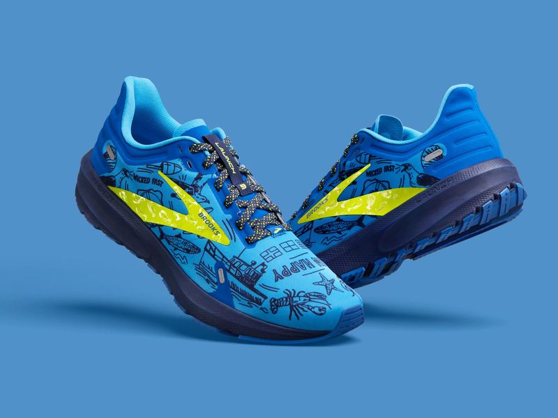 波士頓馬拉松限定款！ BROOKS LAUNCH 9跑鞋以塗鴉把海港城穿腳上