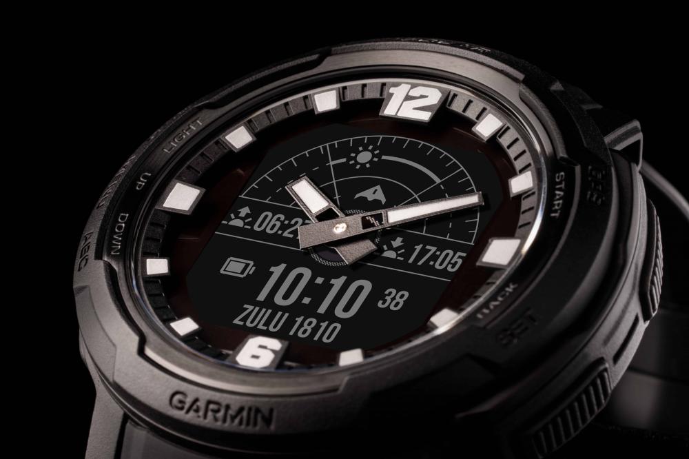 業界唯一指針款智慧全螢幕GPS運動錶   GARMIN INSTINCT CROSSOVER  12